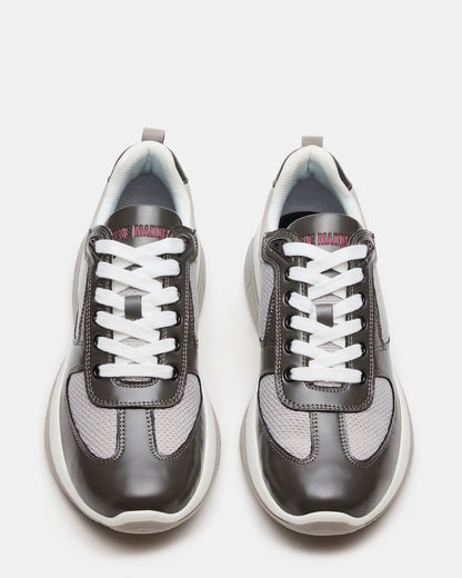 Steve Madden PICOLO Grey Low-Top Lace-Up Men's Sneaker