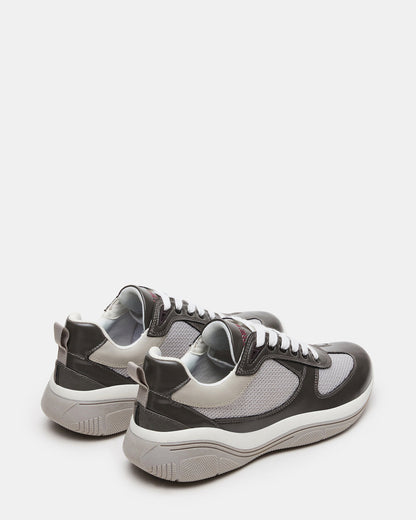 Steve Madden PICOLO Grey Low-Top Lace-Up Men's Sneaker