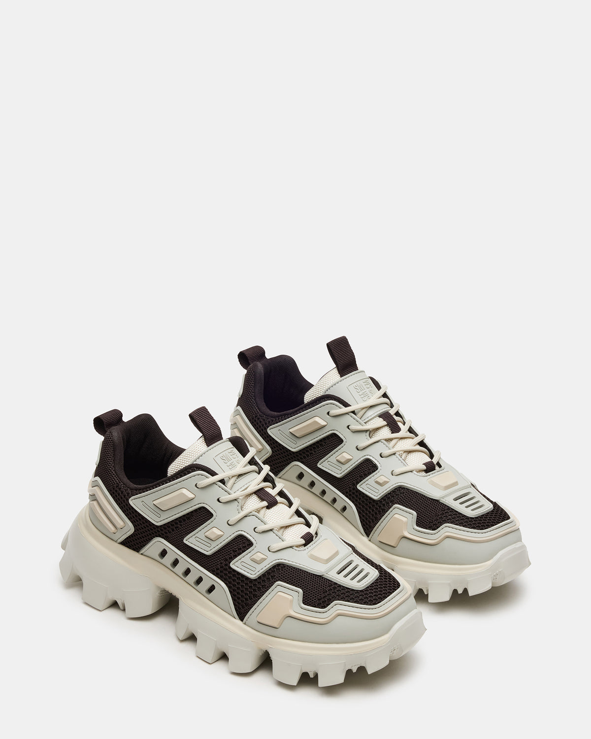 Steve Madden PONCE Cream Multi Chunky Sole Lace Up Men's Sneaker