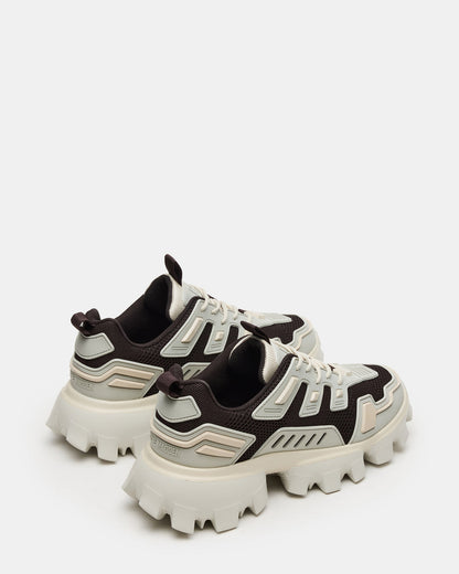 Steve Madden PONCE Cream Multi Chunky Sole Lace Up Men's Sneaker