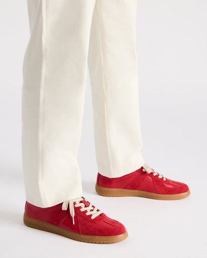 Steve Madden DIXON Red Low-Top Panel Men's Sneaker