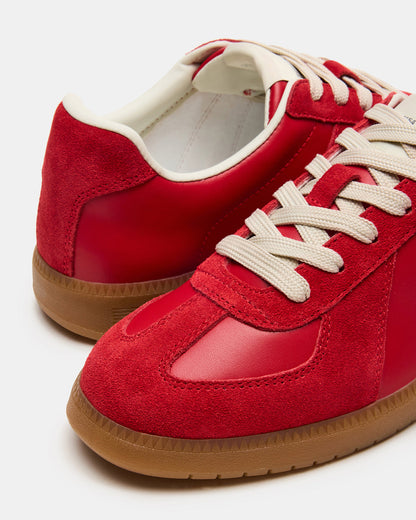 Steve Madden DIXON Red Low-Top Panel Men's Sneaker