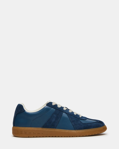 Steve Madden DIXON Navy Suede Low-Top Panel Men's Sneaker