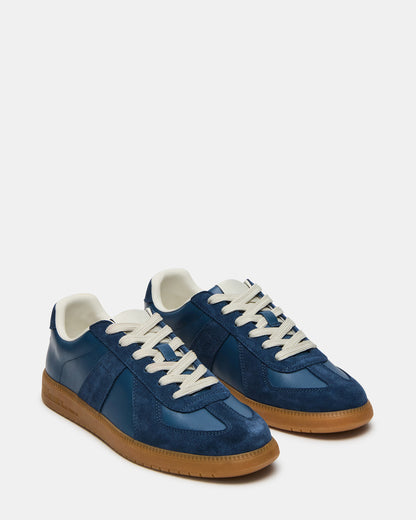 Steve Madden DIXON Navy Suede Low-Top Panel Men's Sneaker