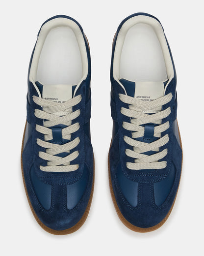 Steve Madden DIXON Navy Suede Low-Top Panel Men's Sneaker