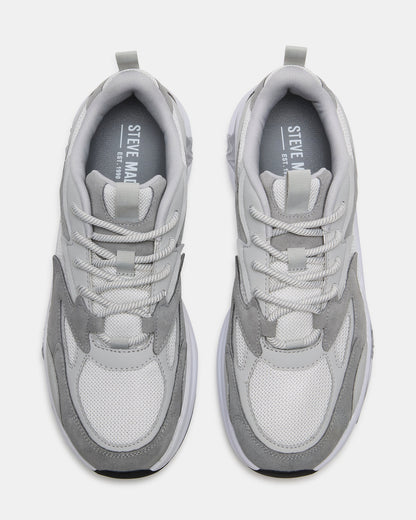 Steve Madden YGOR Grey Multi Men's Low-Top Lace-Up Sneaker