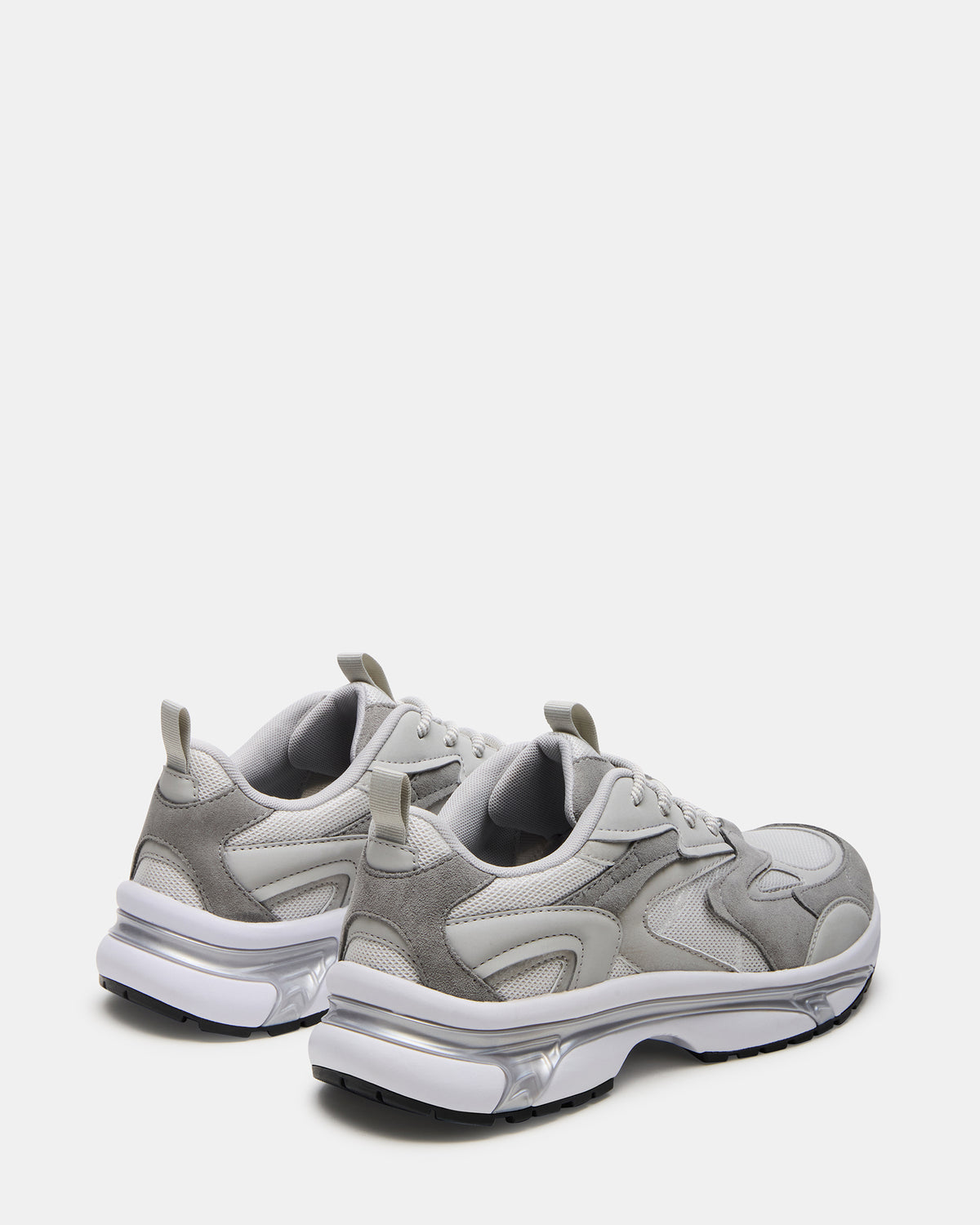 Steve Madden YGOR Grey Multi Men's Low-Top Lace-Up Sneaker