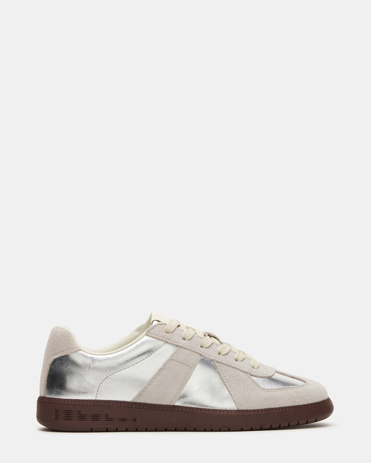 Steve Madden DIXON Silver Low-Top Panel Men's Sneaker