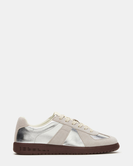 Steve Madden DIXON Silver Low-Top Panel Men's Sneaker
