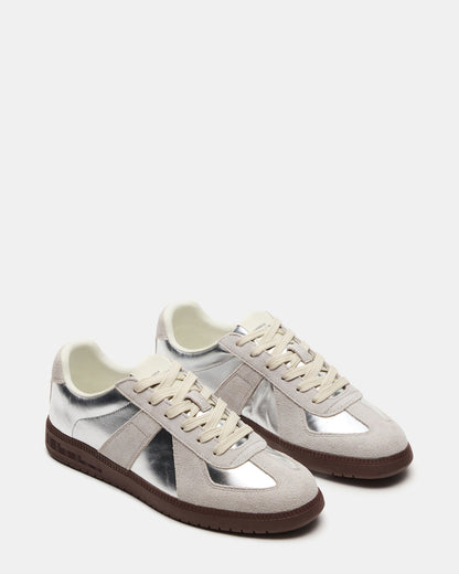 Steve Madden DIXON Silver Low-Top Panel Men's Sneaker