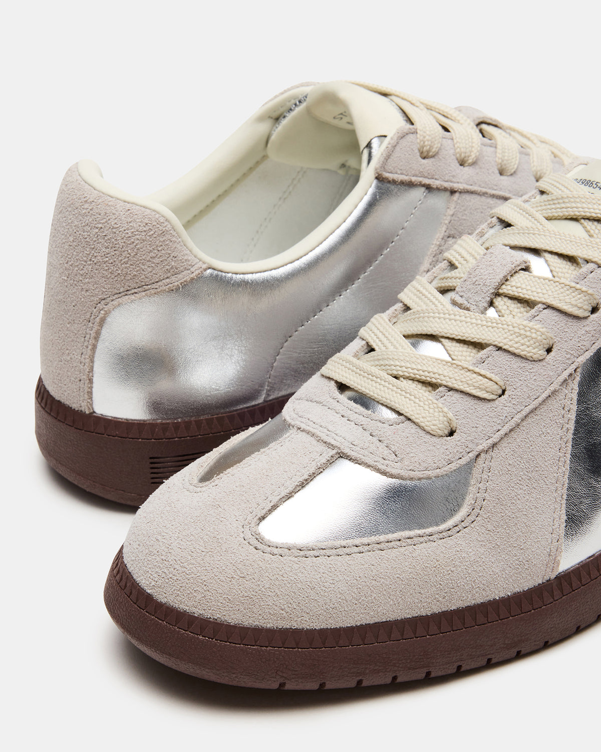 Steve Madden DIXON Silver Low-Top Panel Men's Sneaker