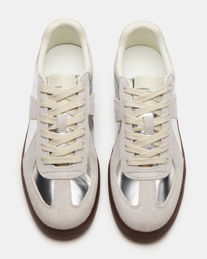Steve Madden DIXON Silver Low-Top Panel Men's Sneaker