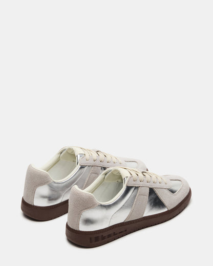 Steve Madden DIXON Silver Low-Top Panel Men's Sneaker