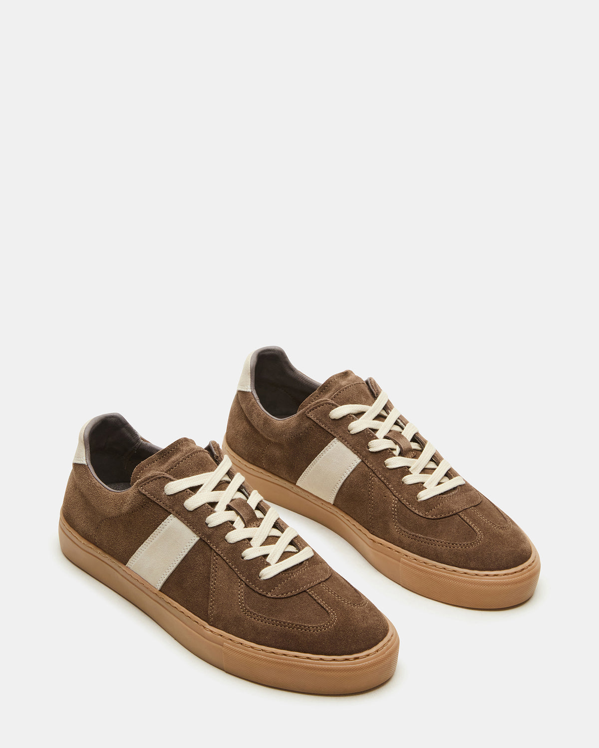 Steve Madden BRADY Taupe Suede Low-Top Lace-Up Men's Sneaker