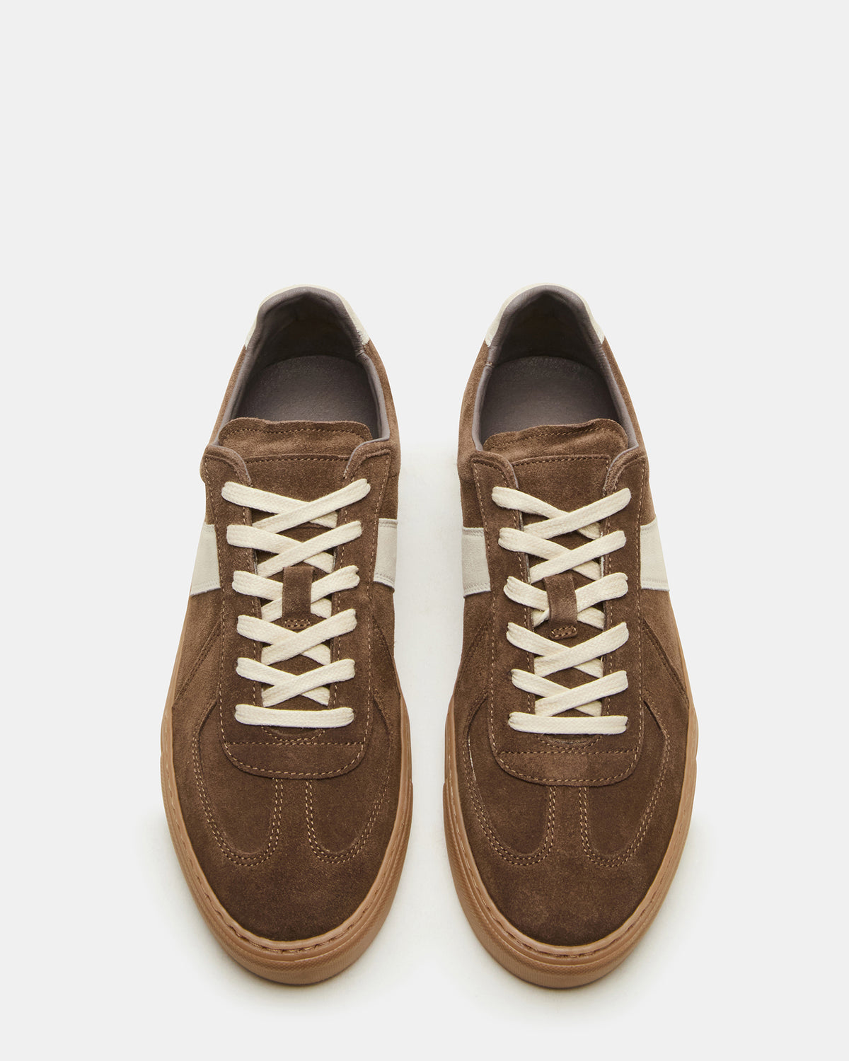 Steve Madden BRADY Taupe Suede Low-Top Lace-Up Men's Sneaker