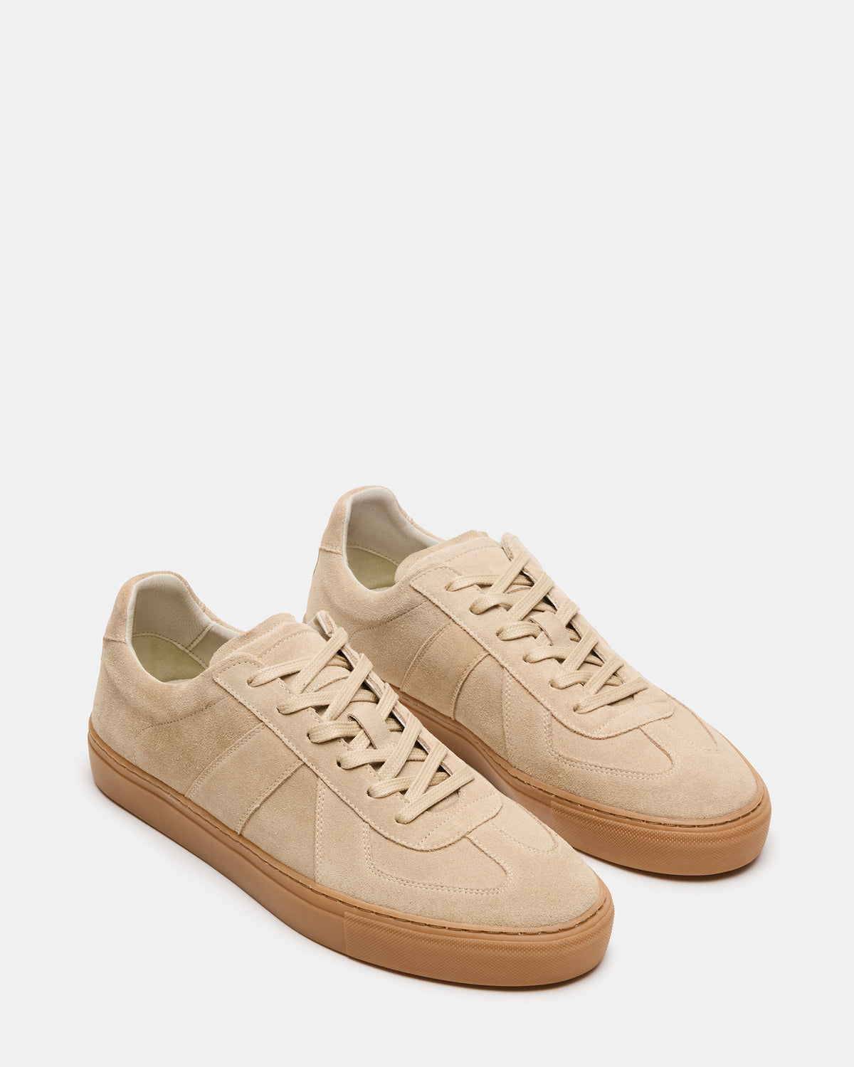 Steve Madden BRADY Sand Suede Low-Top Lace-Up Men's Sneaker
