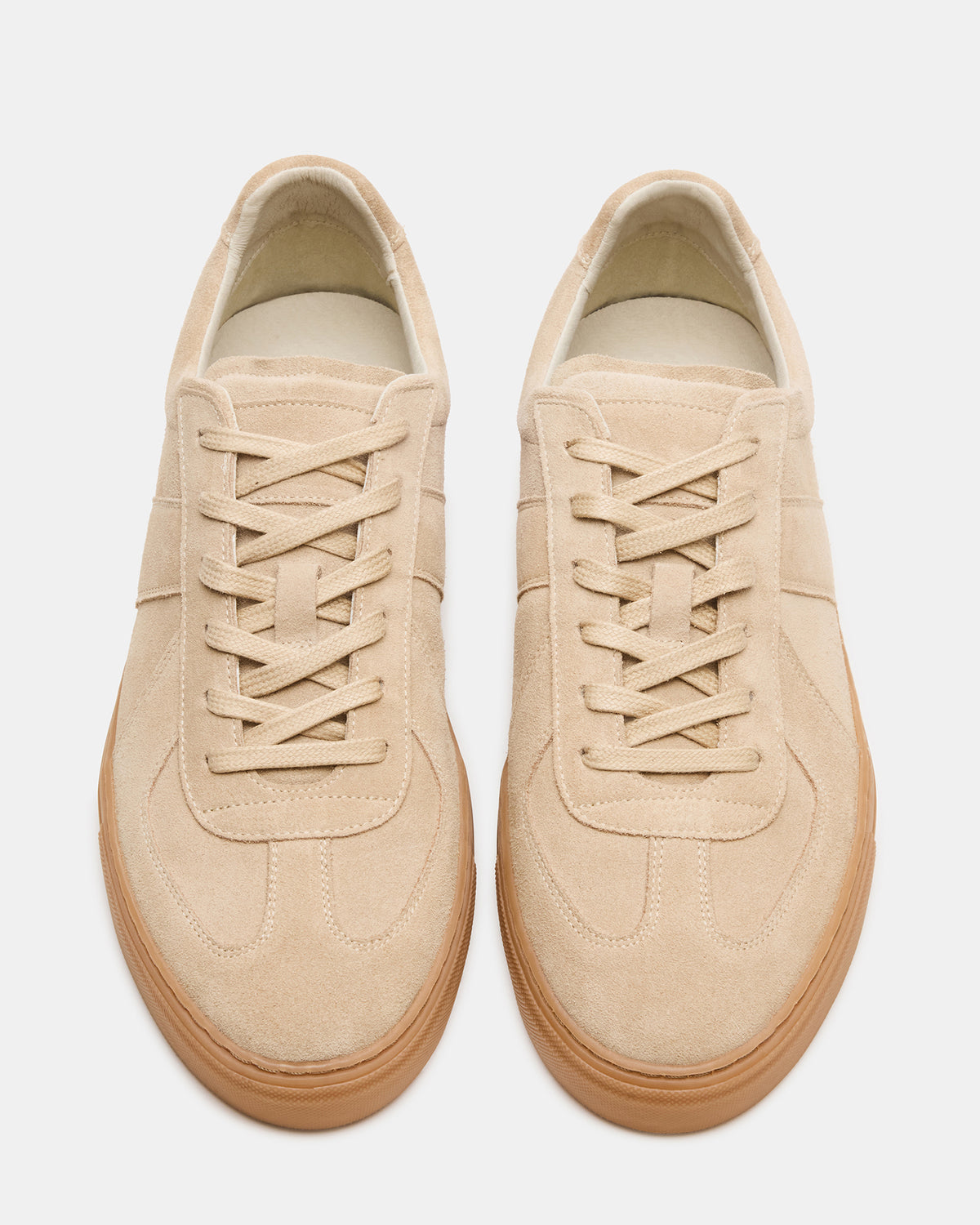Steve Madden BRADY Sand Suede Low-Top Lace-Up Men's Sneaker