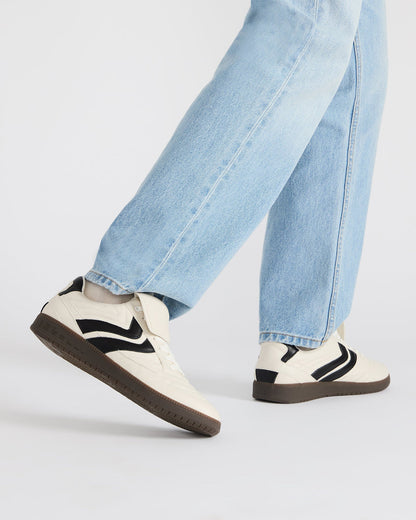 Steve Madden JANOS White Leather Low-Top Lace-Up Men's Sneaker