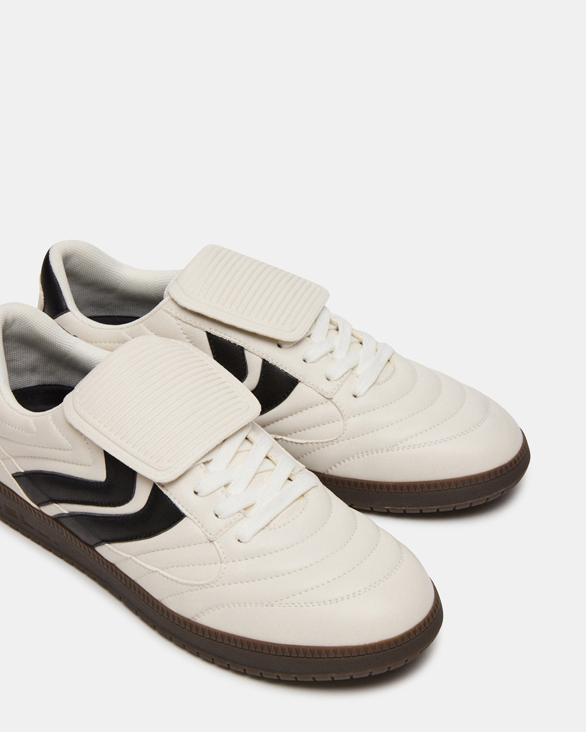Steve Madden JANOS White Leather Low-Top Lace-Up Men's Sneaker