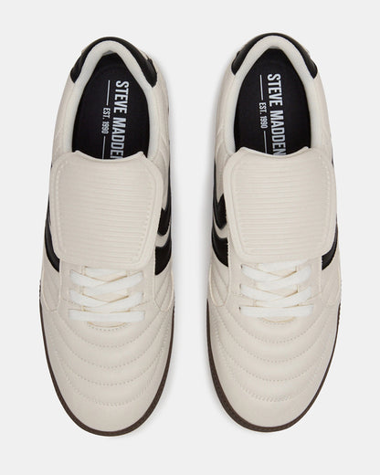 Steve Madden JANOS White Leather Low-Top Lace-Up Men's Sneaker