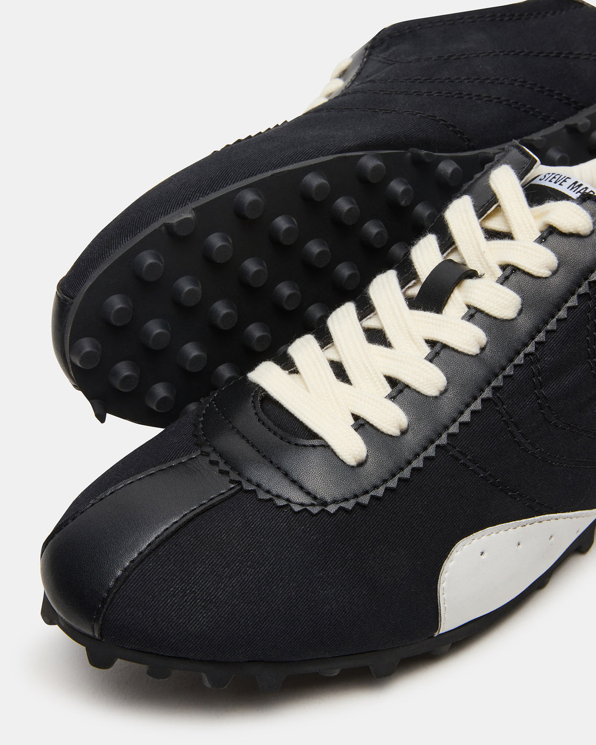 Steve Madden PUZZLE Black Low-Top Lace-Up Men's Sneaker