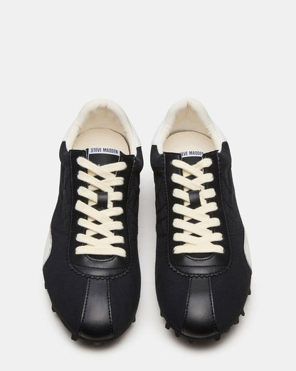 Steve Madden PUZZLE Black Low-Top Lace-Up Men's Sneaker