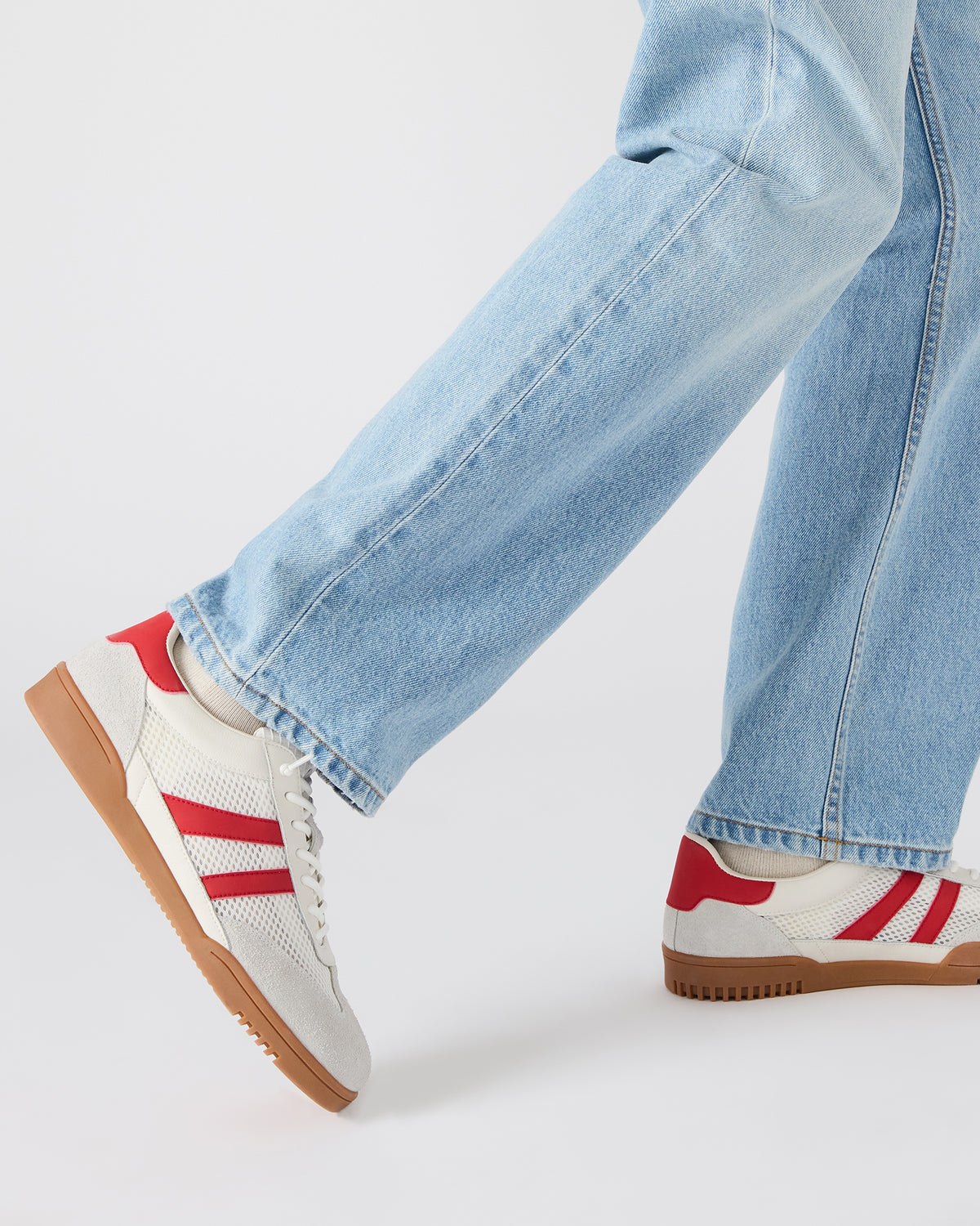 Steve Madden VIENTO White Multi Low-Top Lace-Up Men's Sneakers