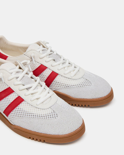 Steve Madden VIENTO White Multi Low-Top Lace-Up Men's Sneakers