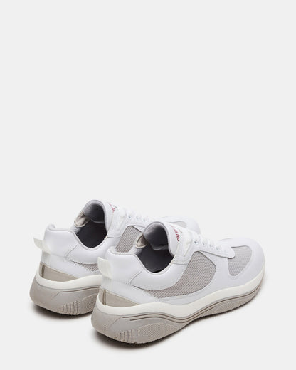 Steve Madden PICOLO White Low-Top Lace-Up Men's Sneaker