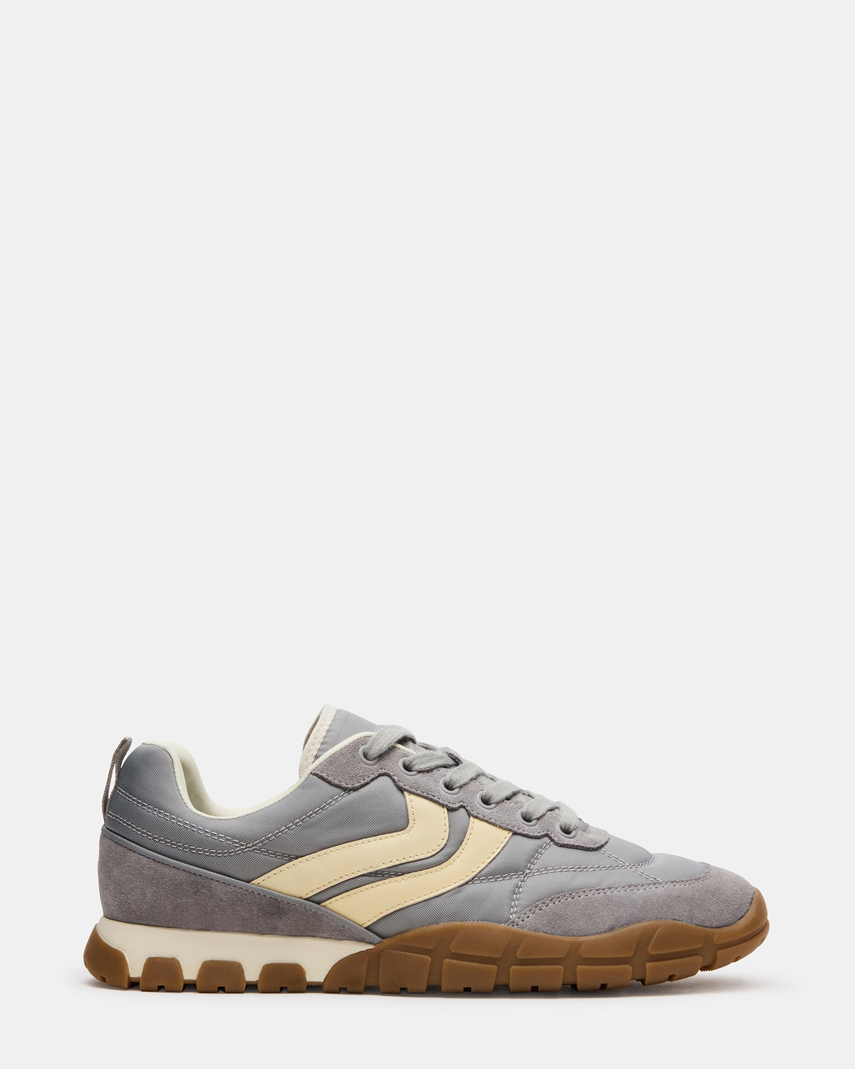 Steve Madden HORIZON Grey Low-Top Lace-Up Men's Sneaker