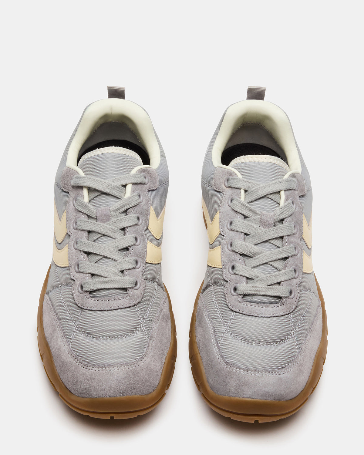 Steve Madden HORIZON Grey Low-Top Lace-Up Men's Sneaker