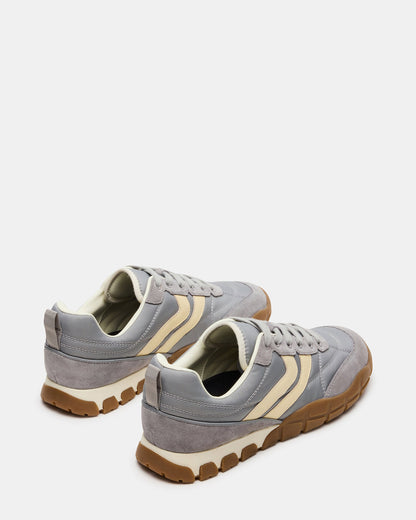 Steve Madden HORIZON Grey Low-Top Lace-Up Men's Sneaker