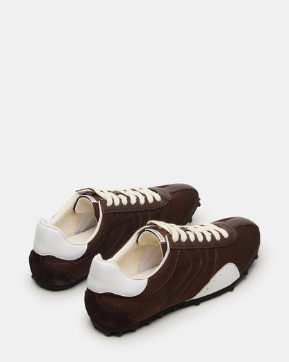 Steve Madden PUZZLE Brown Low-Top Lace-Up Men's Sneaker