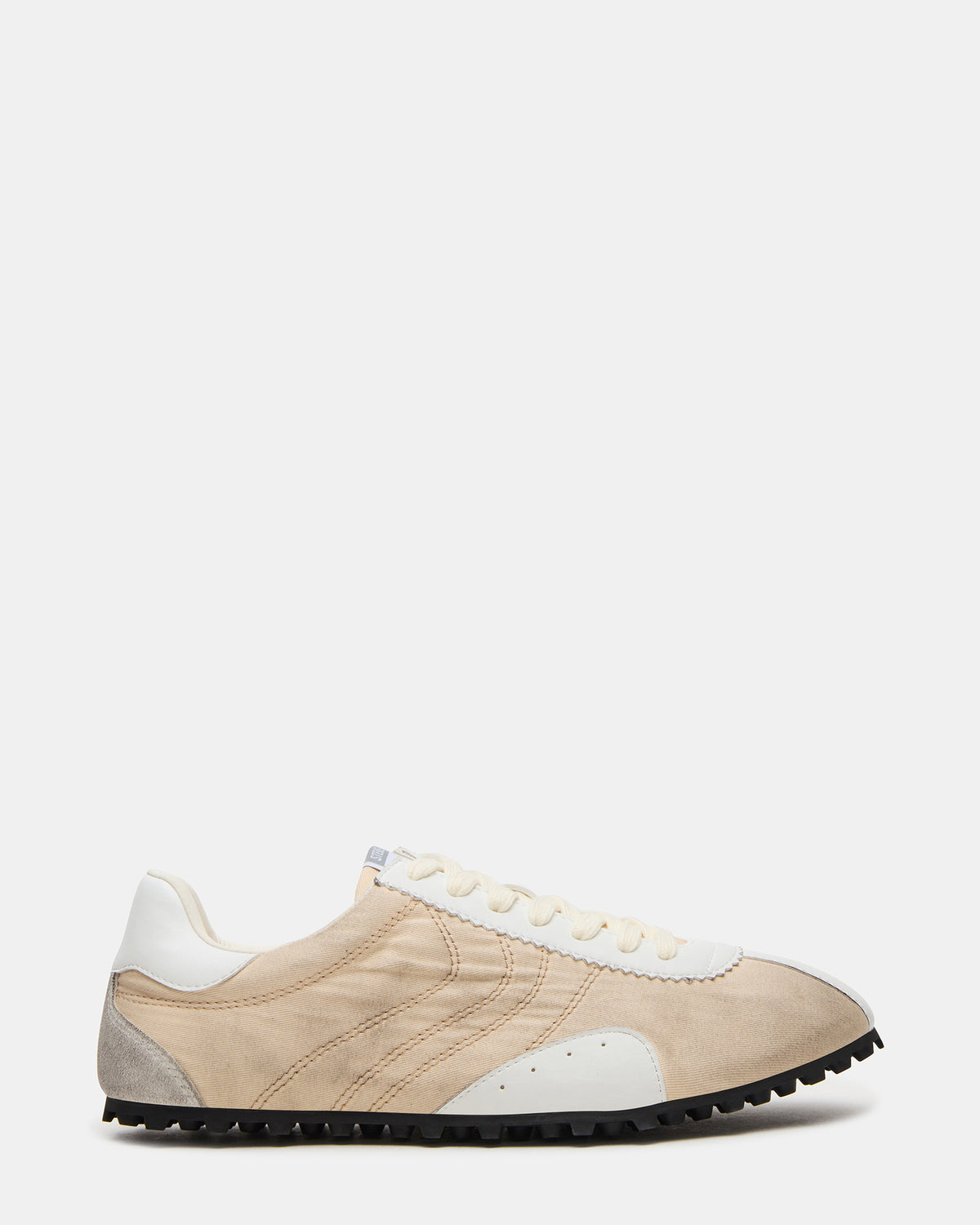 Steve Madden PUZZLE Cream Low-Top Lace-Up Men's Sneaker