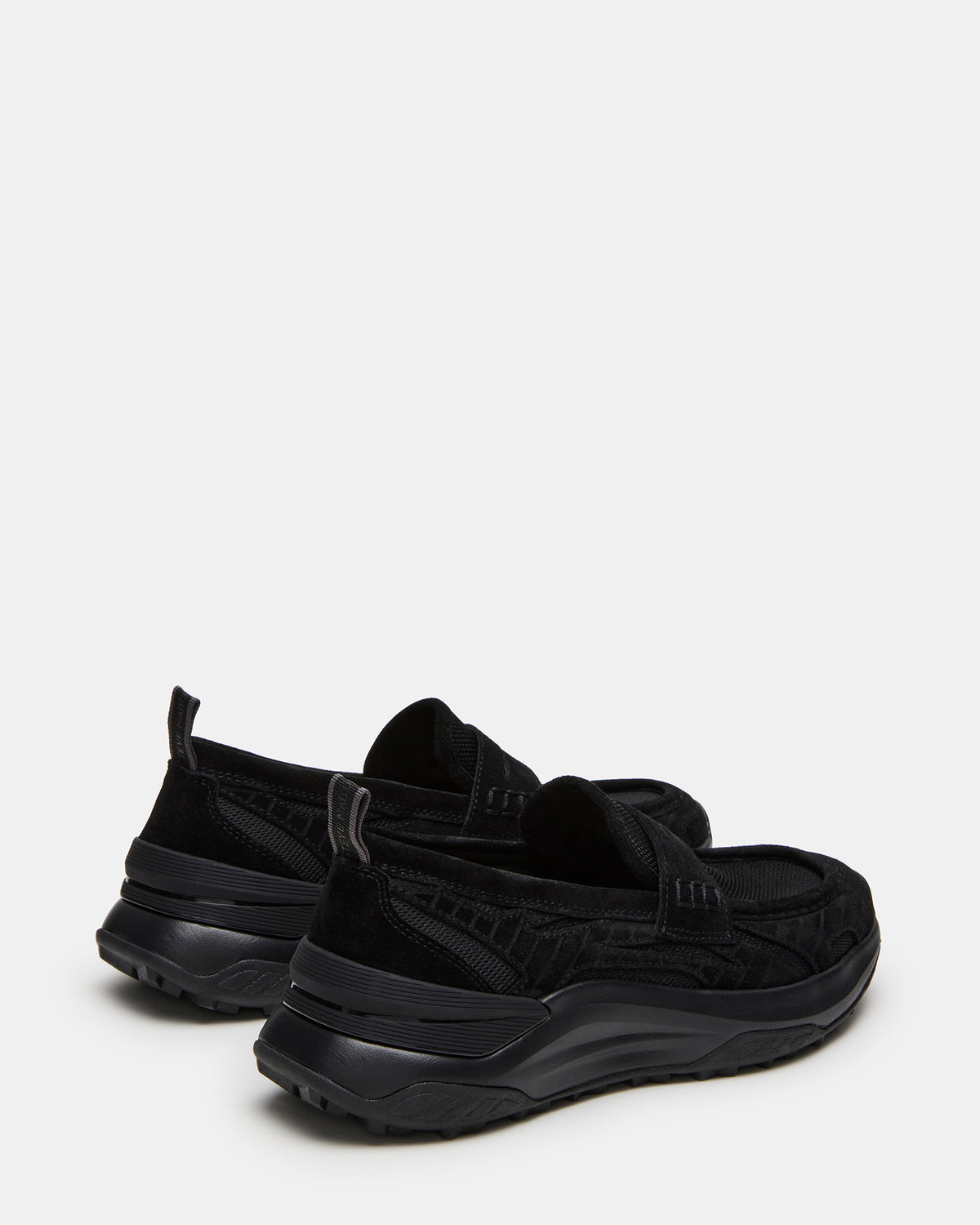 Steve Madden PARRISH Black Low-Top Slip-On Men's Sneaker