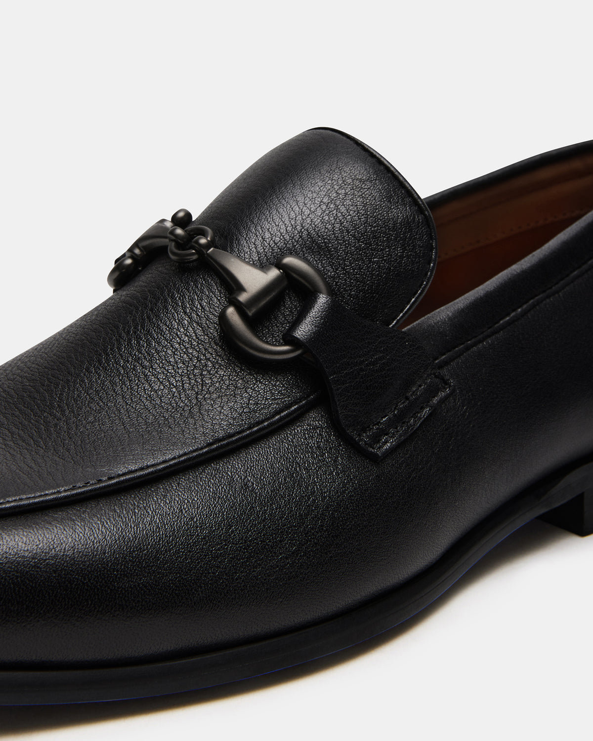 Steve Madden JAYSHAN Black Leather Men's Dress Loafer