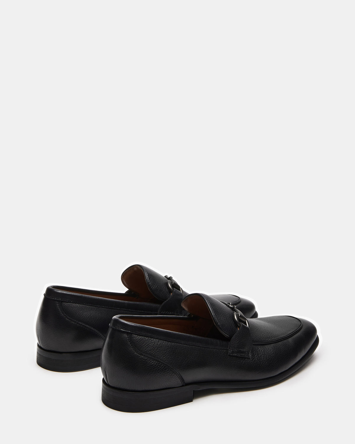 Steve Madden JAYSHAN Black Leather Men's Dress Loafer