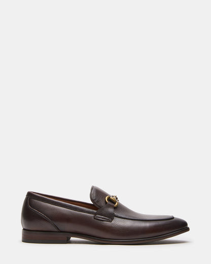 Steve Madden JAYSHAN Brown Leather Men's Dress Loafer