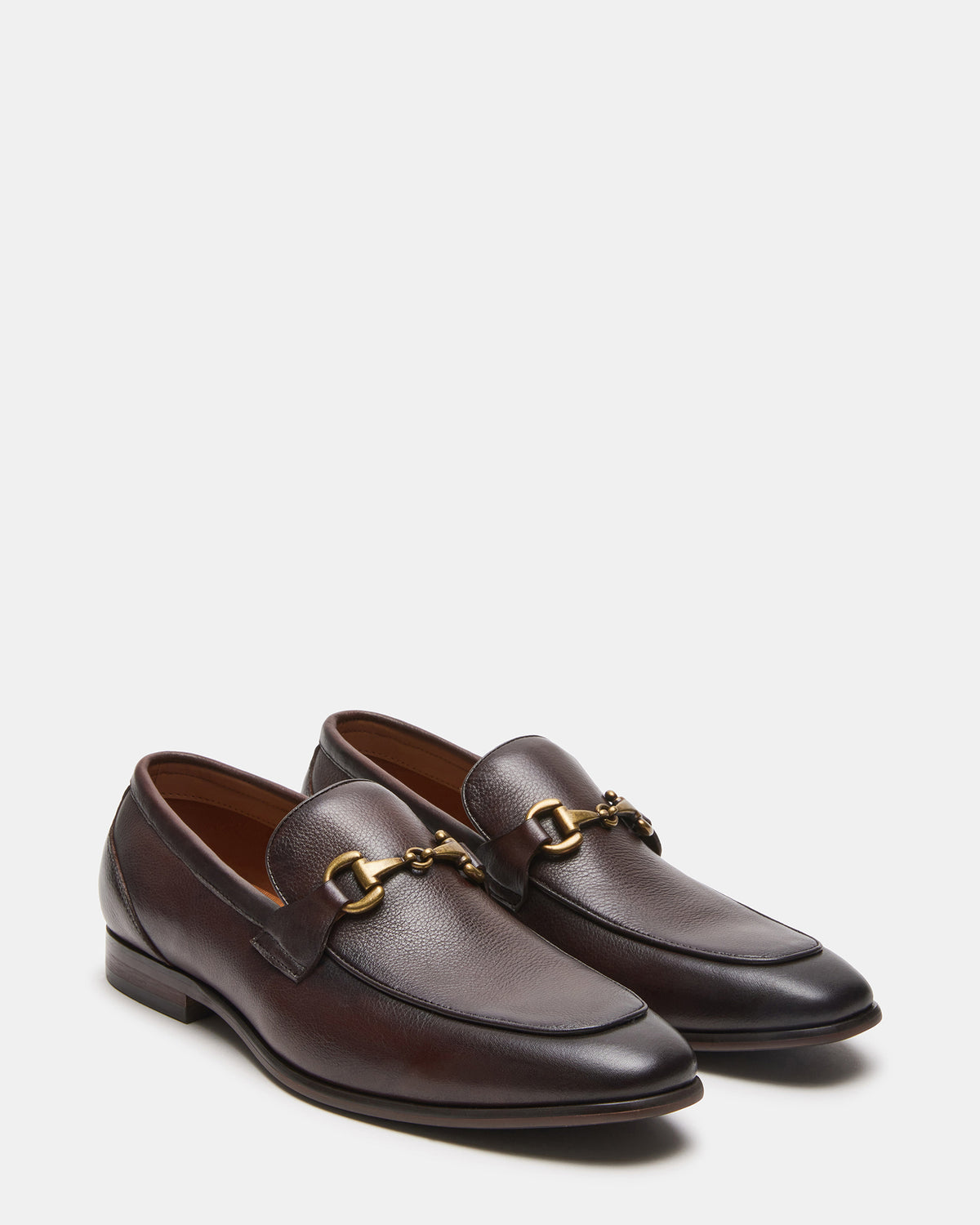 Steve Madden JAYSHAN Brown Leather Men's Dress Loafer