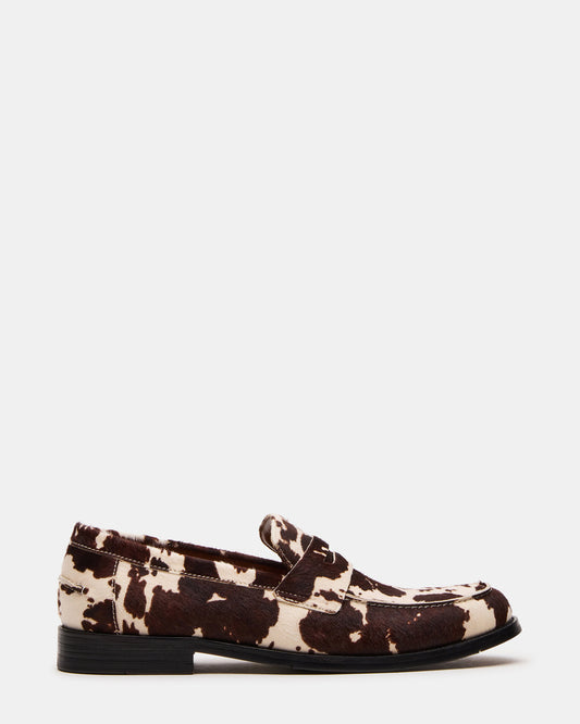 Steve Madden NATAN Cream Multi Slip-On Dress Men's Loafer