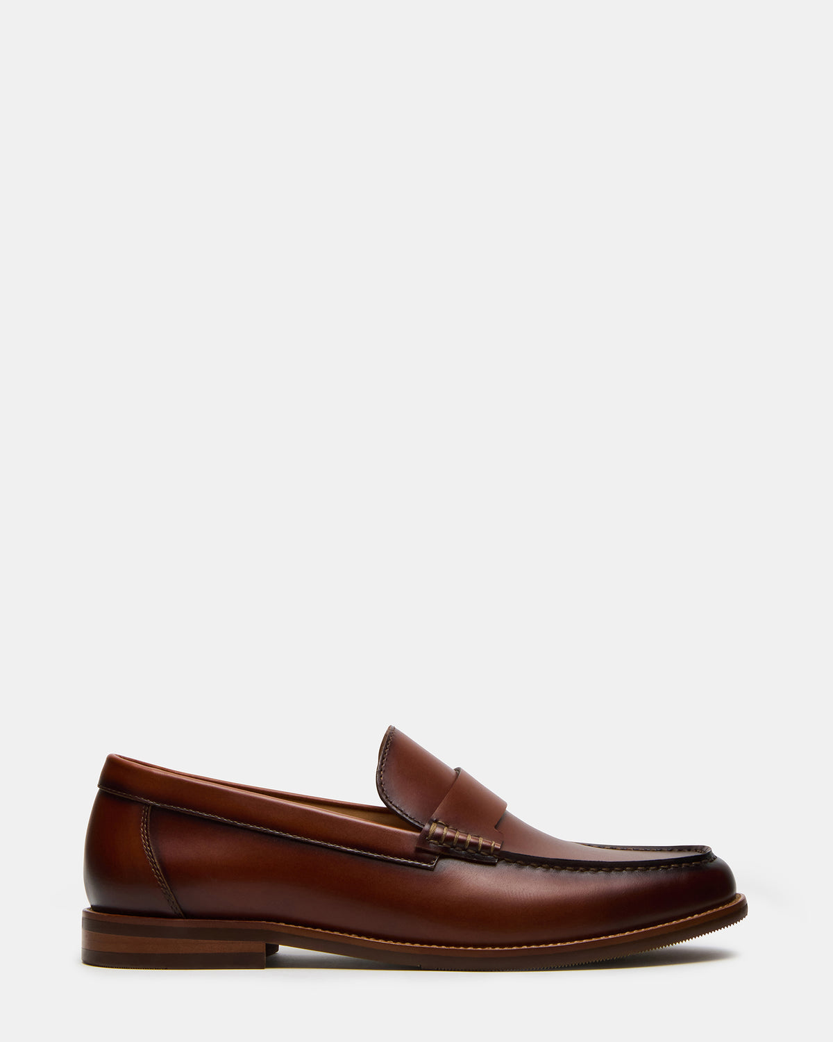 Steve Madden COLVER Cognac Leather Men's Slip-On Loafer