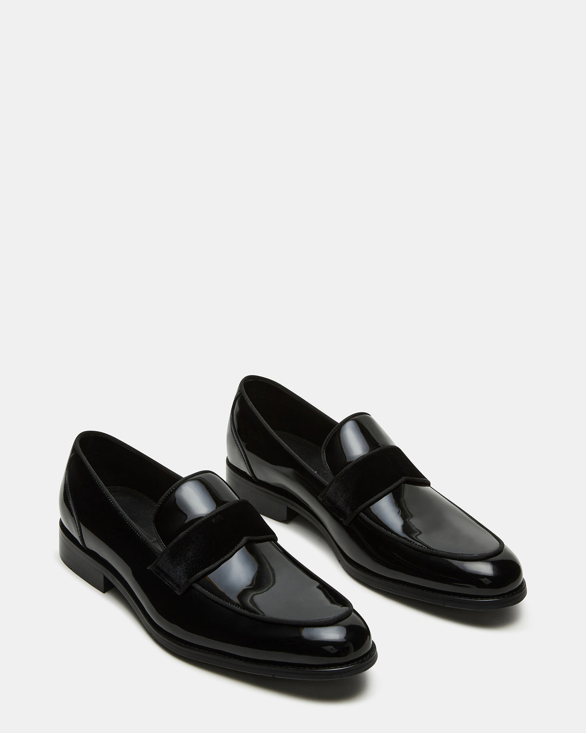 Steve Madden ESCADA Black/Black Slip-On Men's Dress Loafer