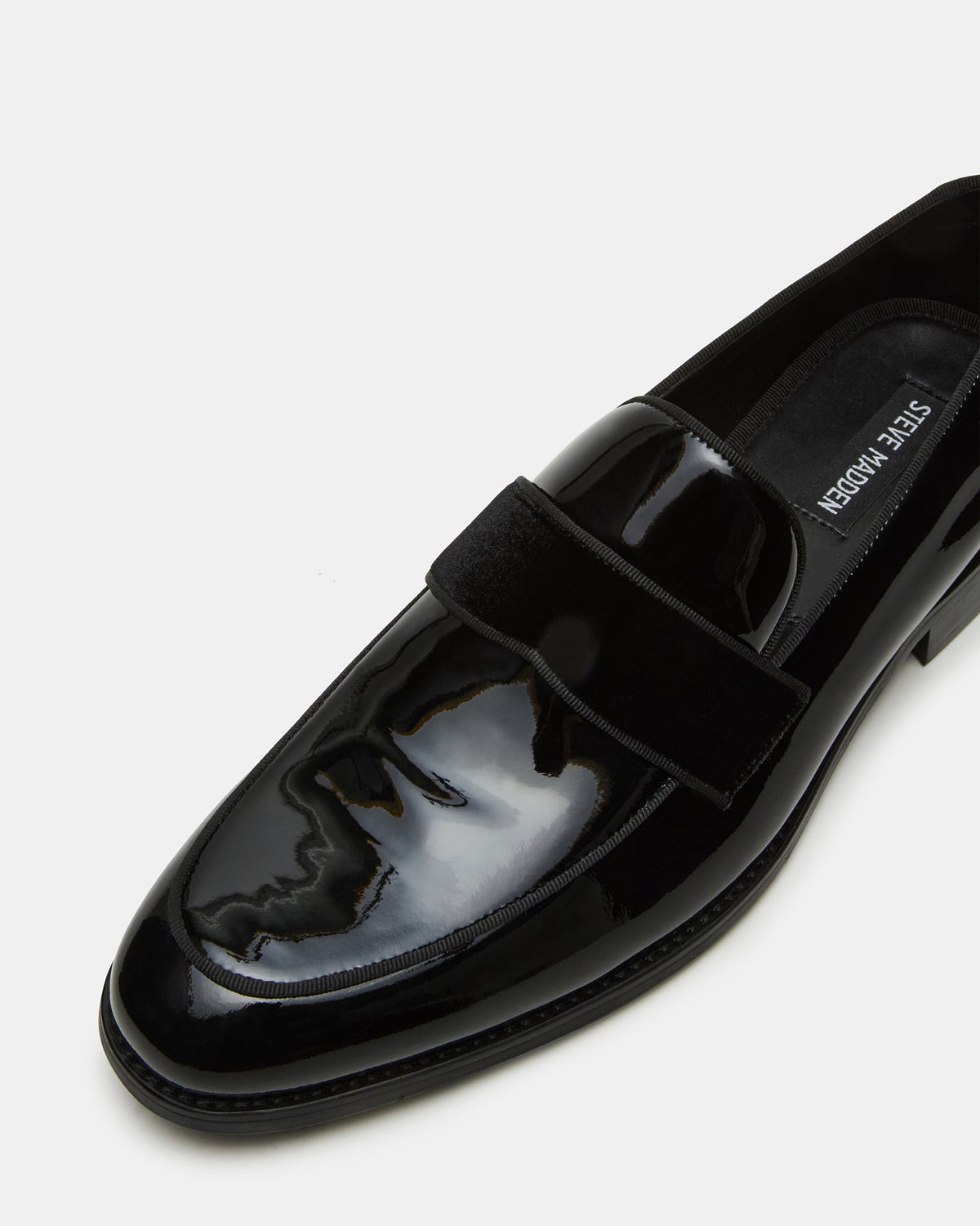 Steve Madden ESCADA Black/Black Slip-On Men's Dress Loafer