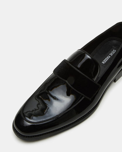 Steve Madden ESCADA Black/Black Slip-On Men's Dress Loafer