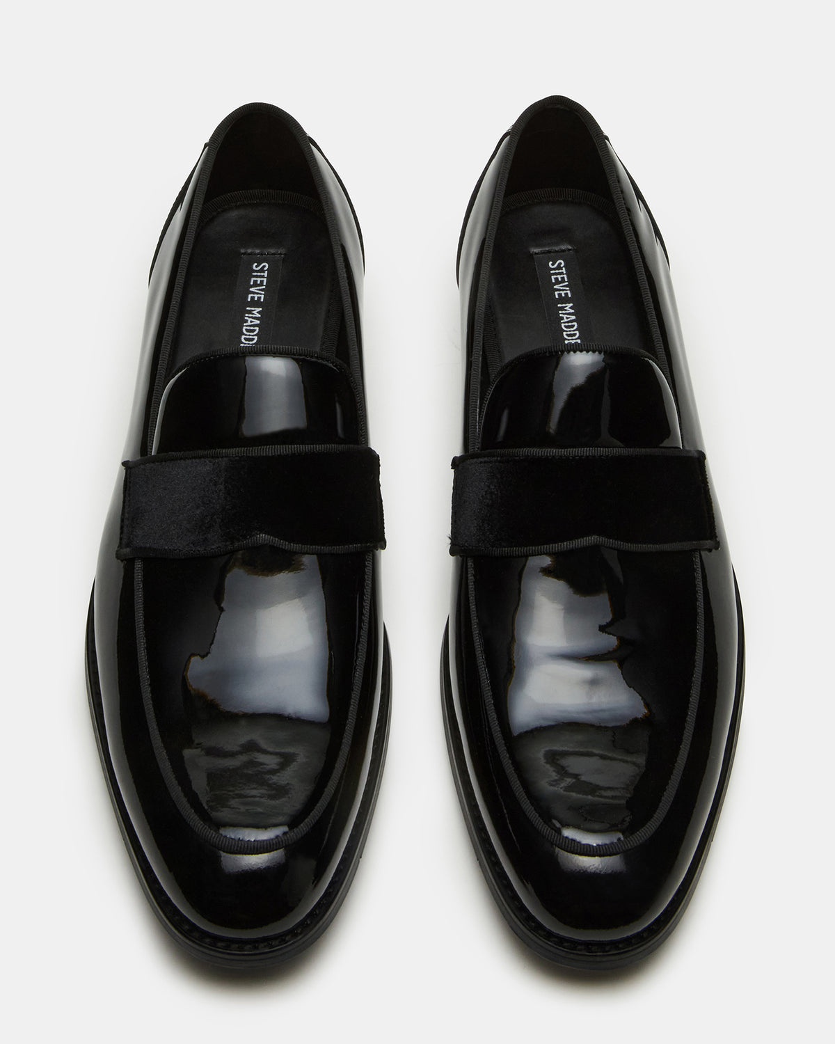 Steve Madden ESCADA Black/Black Slip-On Men's Dress Loafer