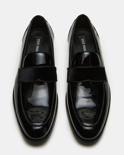 Steve Madden ESCADA Black/Black Slip-On Men's Dress Loafer