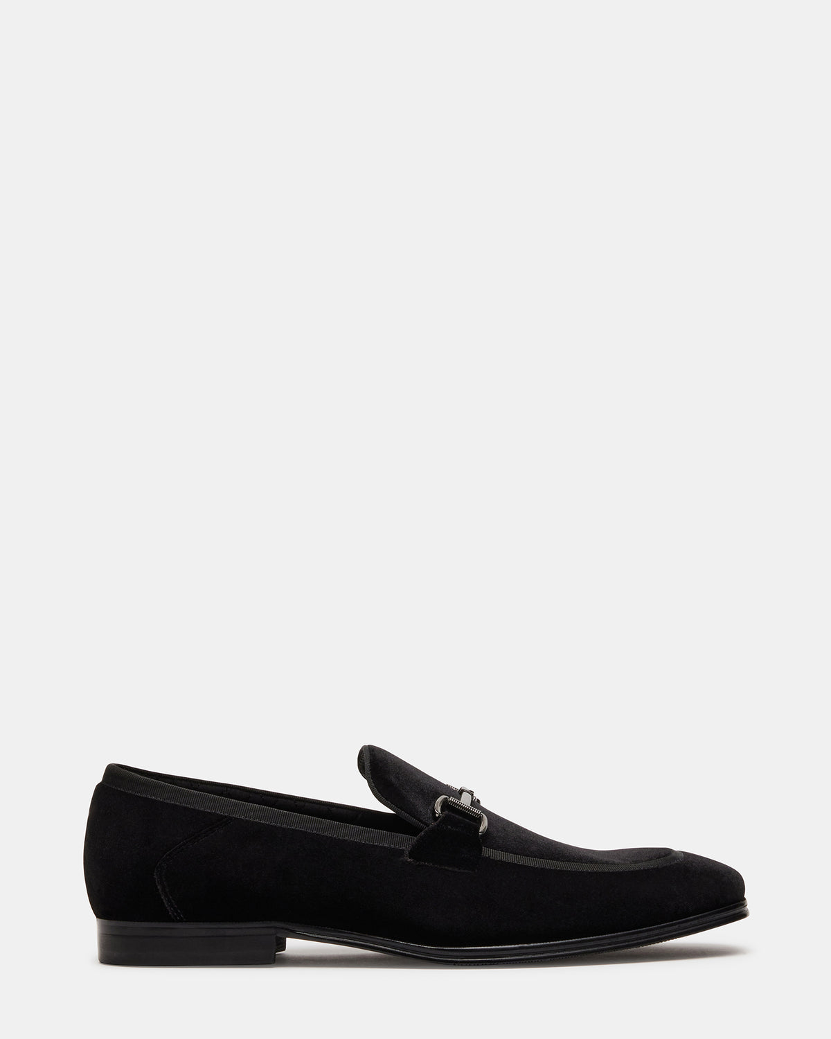 Steve Madden AADI Black/Silver Men's Dress Loafer