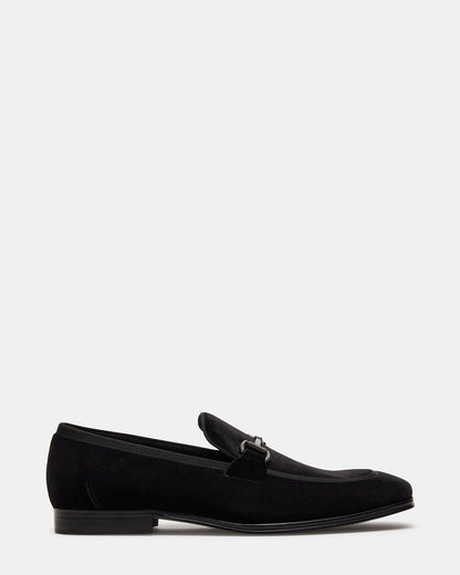Steve Madden AADI Black/Silver Men's Dress Loafer