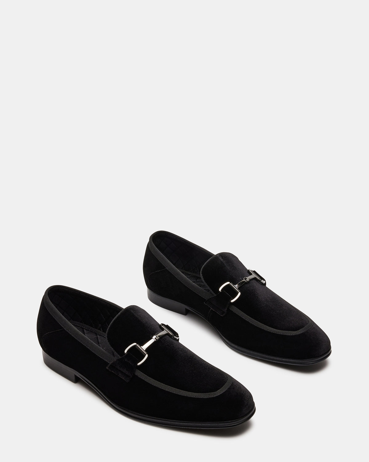Steve Madden AADI Black/Silver Men's Dress Loafer