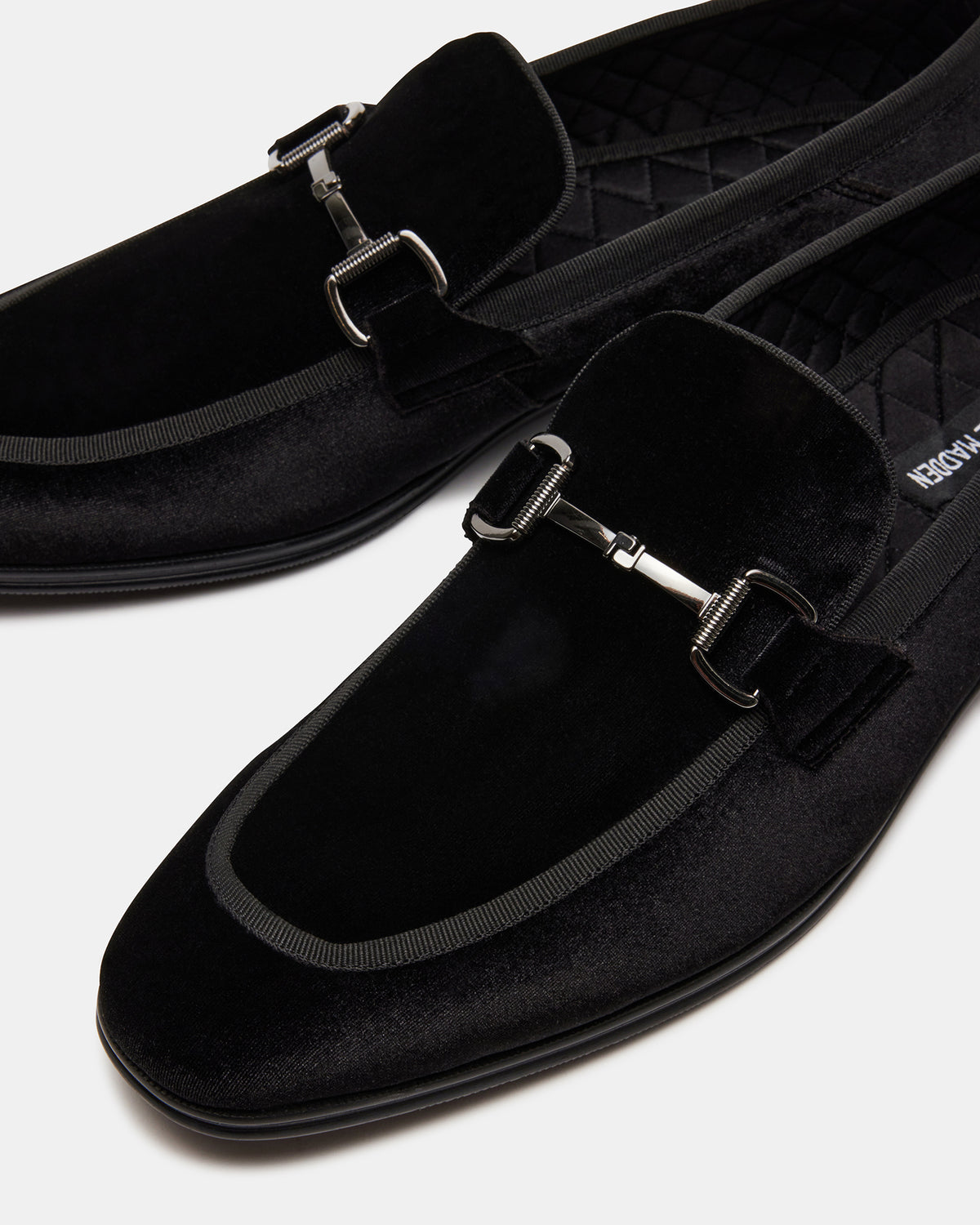 Steve Madden AADI Black/Silver Men's Dress Loafer